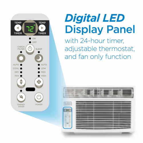 BLACK+DECKER® 6000 BTU Window Air Conditioner with Remote Perspective: bottom