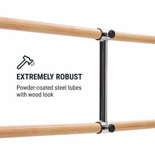 KLAR FIT Barre Anna Marie Portable Freestanding Lightweight Double Ballet Bar Perspective: bottom