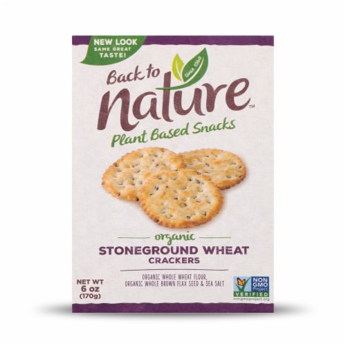 Back to Nature™ Organic Stoneground Wheat Crackers Perspective: bottom