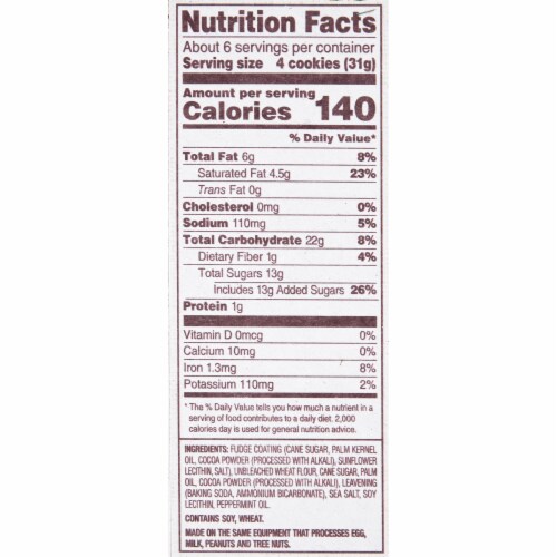 Back to Nature Fudge Mint Cookies Box Perspective: bottom