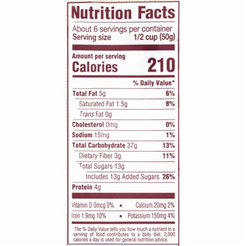 Back to Nature Chocolate Delight Gluten Free Granola Bag Perspective: bottom