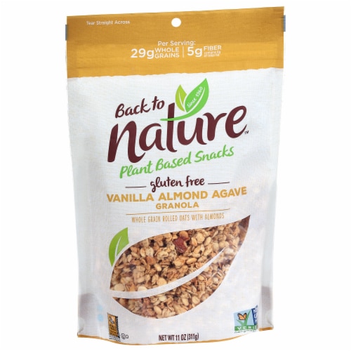 Back to Nature Gluten Free Vanilla Almond Agave Granola Bag Perspective: bottom