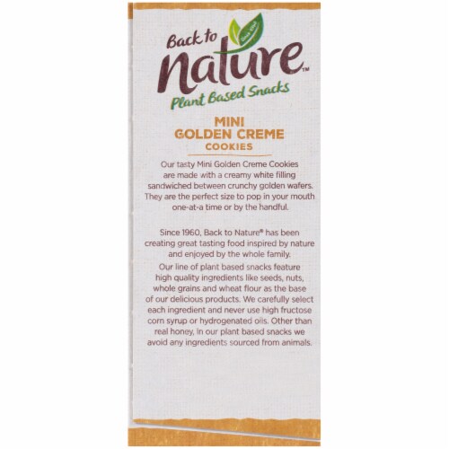 Back to Nature™ Mini Golden Creme Cookies Perspective: bottom