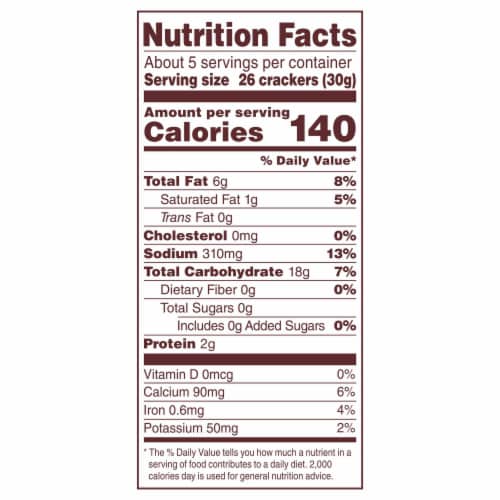 Back to Nature Cheddalicious Cheese Flavored Crackers Perspective: bottom