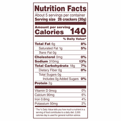 Back to Nature Cheddar Cheese Flavored Crackers Box Perspective: bottom