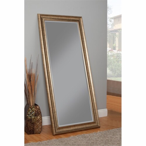 Martin Svensson Home Antique Gold Full Length Leaner Mirror Perspective: bottom