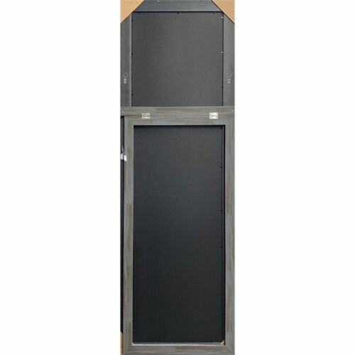 Martin Svensson Home Farmhouse Full Length Floor Mirror with Stand Antique Grey Perspective: bottom