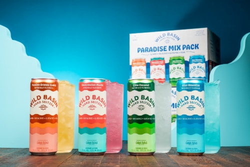 Oskar Blues Brewery Wild Basin Paradise Hard Seltzer Variety Pack Perspective: bottom