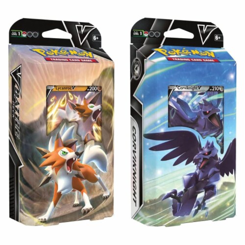Pokemon TCG: Lycanroc V or Corviknight V Battle Deck Perspective: bottom