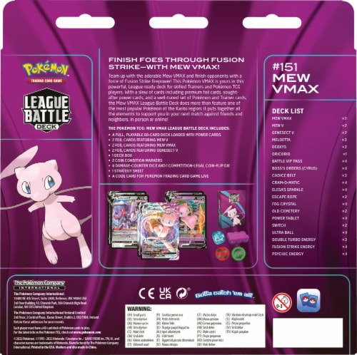 Pokemon™ TCG Mew VMax League Battle Deck Perspective: bottom