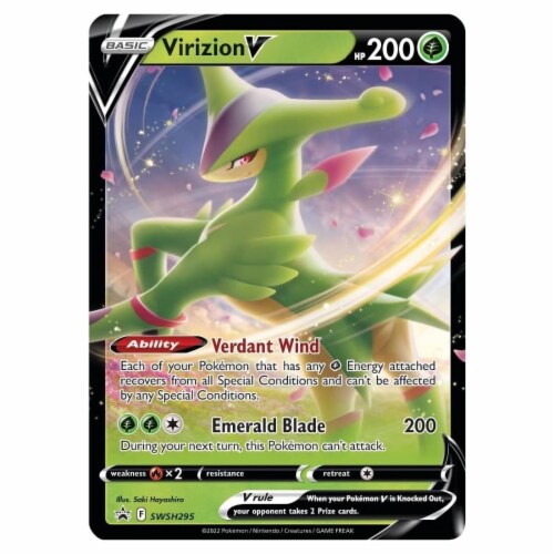 Pokemon™ Virizion V Box Trading Card Game Perspective: bottom