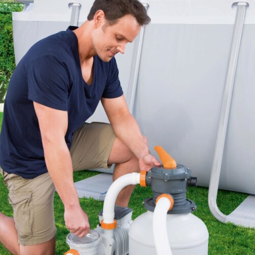 Bestway 58500E Flowclear 2200 Gallon Sand Filter Pump for Above Ground