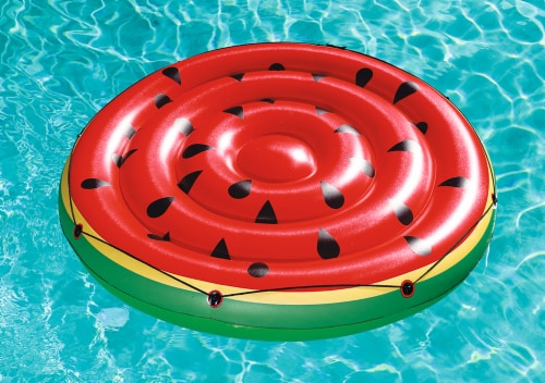 H2O Go! Inflatable Watermelon Island Pool Lounge Perspective: bottom