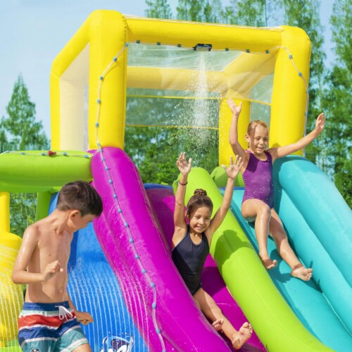 Bestway H2OGO! Splash Course Kids Inflatable Mega Water Park with Air
