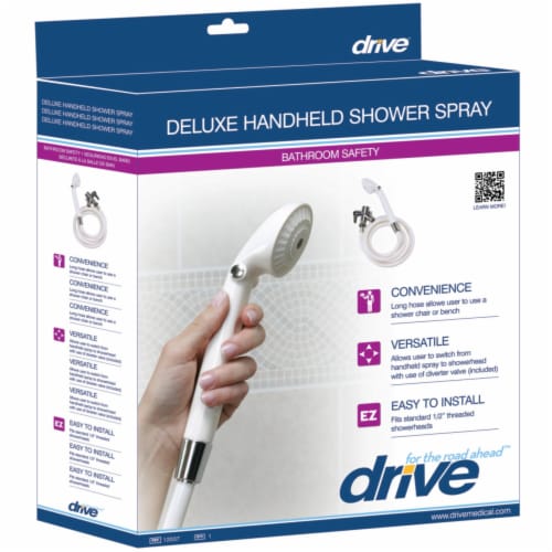 Drive Medical Deluxe Shower Spray, White Perspective: bottom