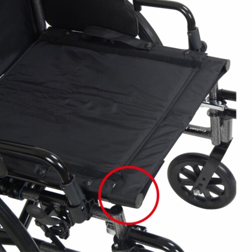 Drive Medical Viper Plus GT Full Reclining Wheelchair, Desk Arms, 16-Inch Seat Width Perspective: bottom