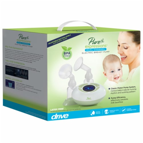 Drive Medical rtlbp0200 Pure Expressions Economy Dual Channel Electric Breast Pump Perspective: bottom