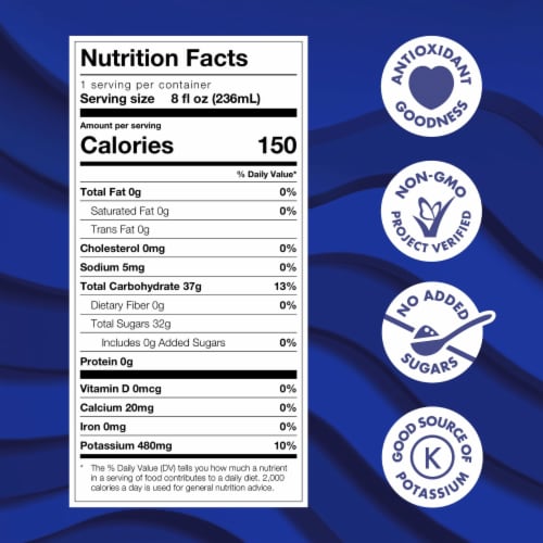 POM Wonderful 100% Juice, Pomegranate Blueberry, 16 Ounce Perspective: bottom