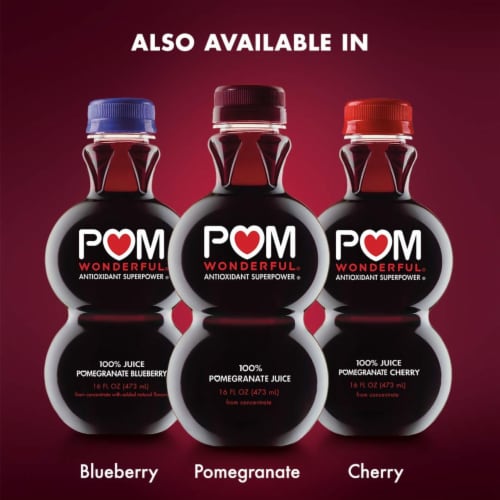 POM Wonderful 100% Juice, Pomegranate Cherry, 16 Ounce Perspective: bottom