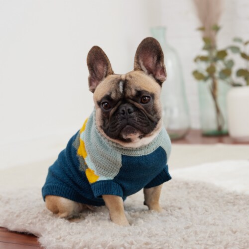GF PET Fireside Dog Sweater Teal 3X Large 3X Large Kroger