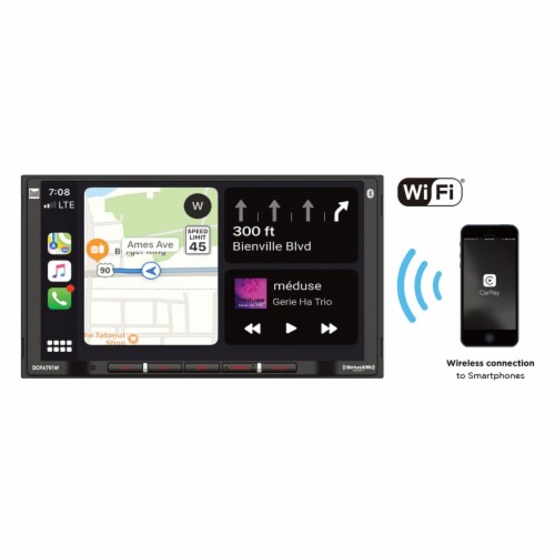 Dual DCPA701W 7 inch In-Dash Digital Media Receiver with Bluetooth&#0174;, Wireless Androi Perspective: bottom