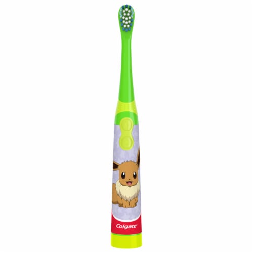 Colgate Battery Powered Pokemon Toothbrush for Kids Ages 3+ Extra Soft Perspective: bottom