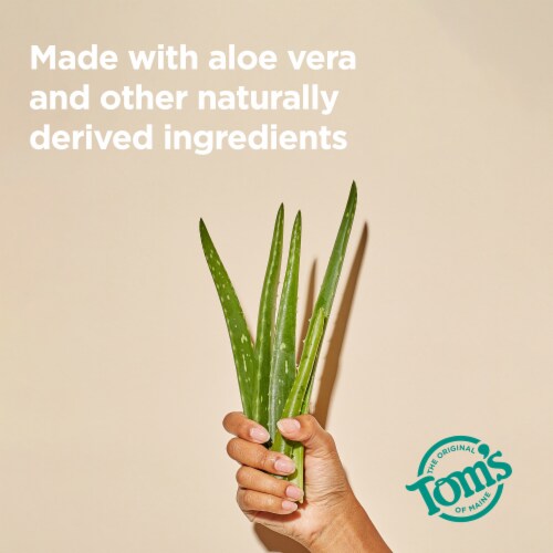Tom’s of Maine Rose Vanilla Natural Deodorant Aluminum Free Clear Application Perspective: bottom