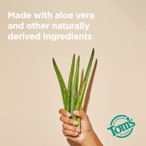 Tom’s of Maine Wild Lavender Natural Deodorant Aluminum Free Clear Application Perspective: bottom