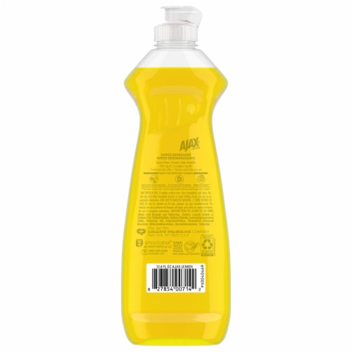 Ajax Ultra Super Degreaser Lemon Scent Liquid Dish Soap Perspective: bottom