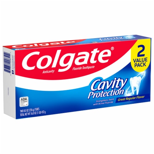 Colgate Cavity Protection Toothpaste with Fluoride Great Regular Flavor Perspective: bottom