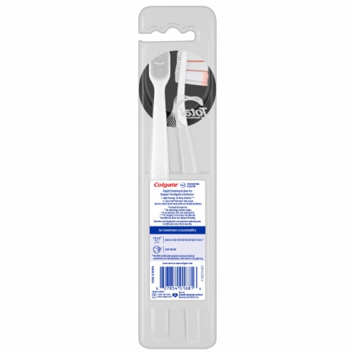 Colgate Total Active Prevention Foaming Clean Soft Toothbrush Perspective: bottom