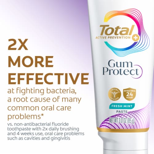 Colgate Total Active Prevention Gum Protect Fresh Mint Toothpaste Perspective: bottom