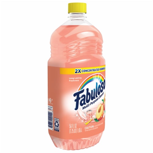 Fabuloso Multi Purpose Cleaner 2X Concentrated Formula Floor Cleaner Peach Scent 56 fl oz Perspective: bottom
