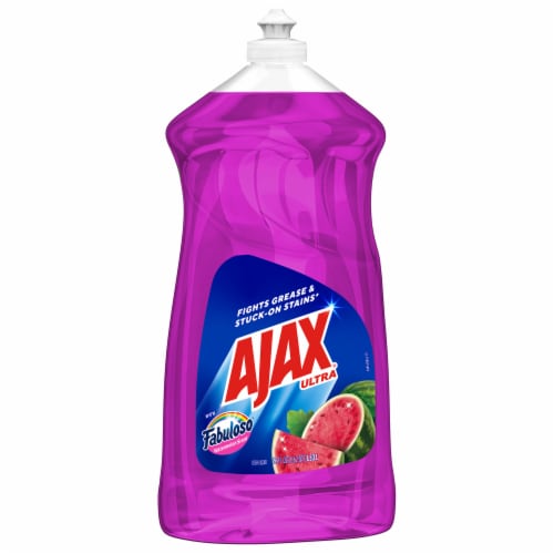 Ajax Ultra Liquid Dish Soap with Fabuloso Watermelon Scent Perspective: bottom