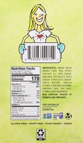Bobo's® Banana Chocolate Chip Oat Bars Perspective: bottom