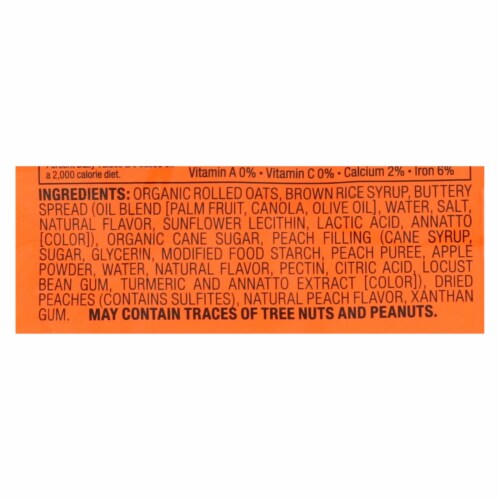 Bobo's® Peach Oat Bar Perspective: bottom