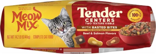 Meow Mix® Tender Centers® Basted Bites Dry Cat Food  - Beef & Salmon Perspective: bottom