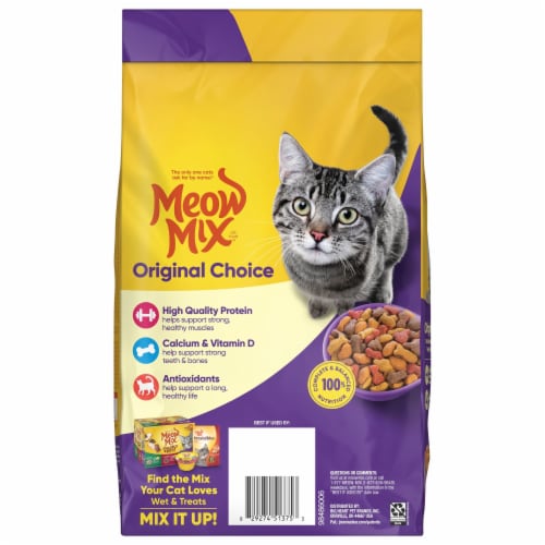 Meow Mix Original Choice Dry Cat Food Perspective: bottom