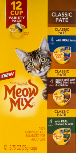 Meow Mix® Classic Pate Wet Cat Food Variety Pack Perspective: bottom