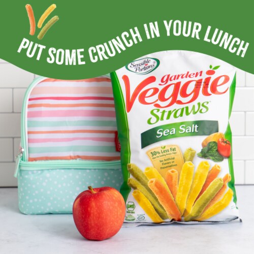 Sensible Portions® Veggie Straws™, Gluten-Free – Sea Salt Flavor Perspective: bottom
