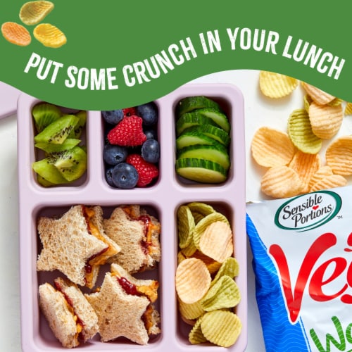 Sensible Portions® Veggie Wavy Chips™, Gluten-Free – Sea Salt Flavor Perspective: bottom