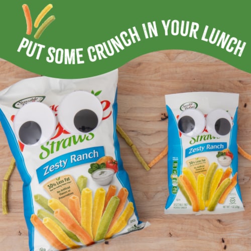 Sensible Portions® Veggie Straws™, Gluten-Free – Zesty Ranch Flavor Perspective: bottom