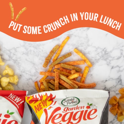 Sensible Portions® Veggie Straws™, Gluten-Free – Screamin' Hot Flavor Perspective: bottom