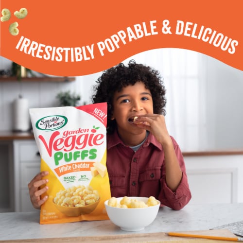 Sensible Portions® Veggie Puffs™, Gluten-Free – White Cheddar Perspective: bottom