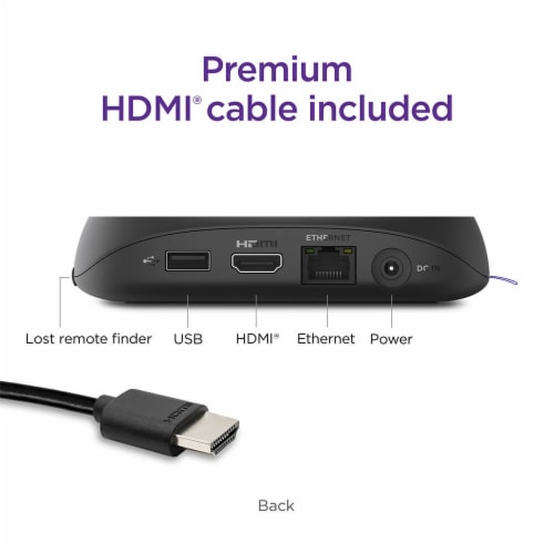 Roku Ultra 4800R Streaming Player Perspective: bottom