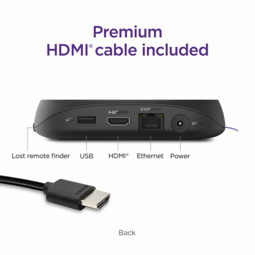 Roku Ultra 4800R Streaming Player Perspective: bottom