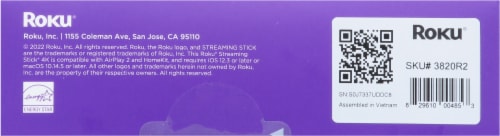 Roku® Streaming Stick® 4K Streaming Player Perspective: bottom