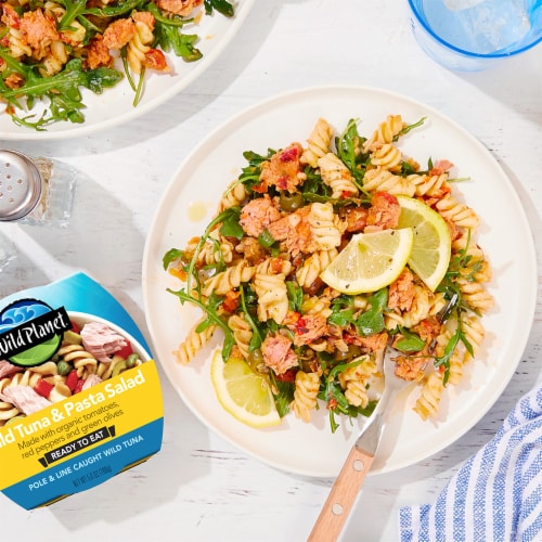 Wild Planet Ready to Eat Tuna Pasta Salad Bowl Perspective: bottom