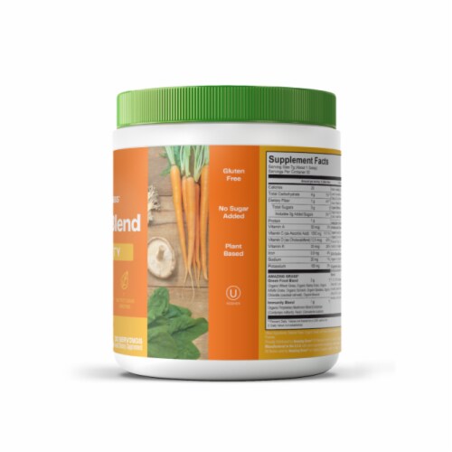 Amazing Grass Immunity Tangerine Greens Blend Powder 7g Perspective: bottom