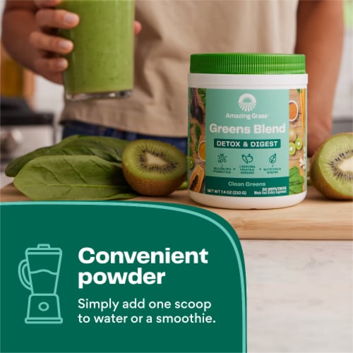 Amazing Grass Greens Blend Detox & Digest: Clean Green Cleanse with Super Greens Powder Perspective: bottom